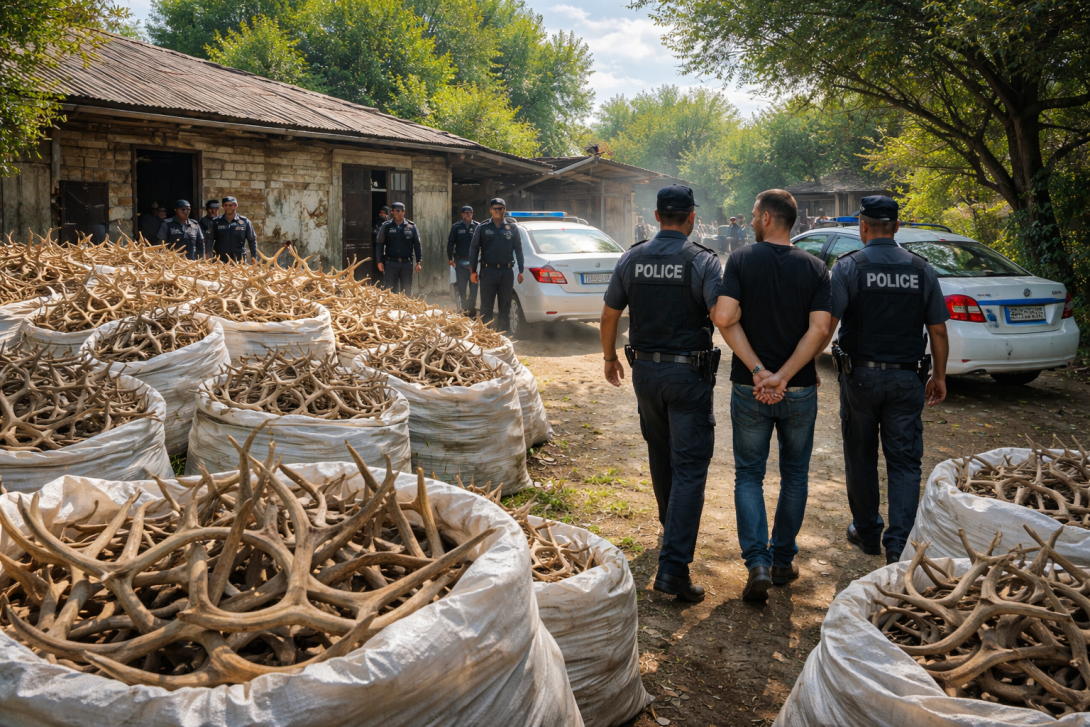 1977 оленьих рогов в Шымкенте